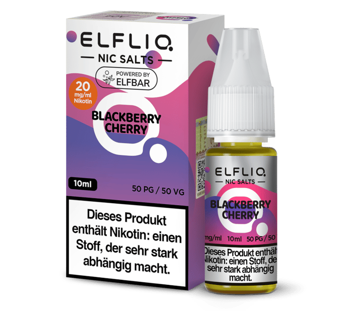 ELFLIQ - Blackberry Cherry - Nikotinsalz Liquid 20 mg/ml