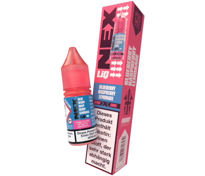 Pod Salt - NexLiq - Blueberry Raspberry Lemonade - Nikotinsalz Liquid 10 mg/ml