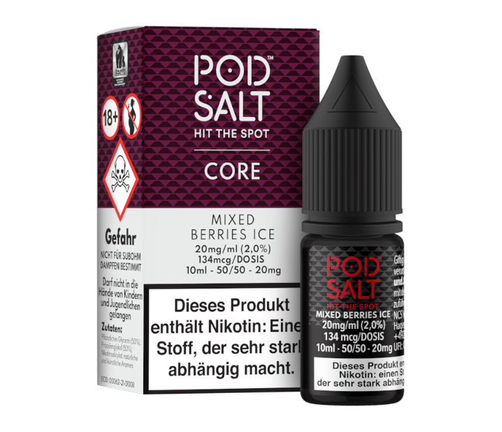 Pod Salt Core - Mixed Berries Ice - Nikotinsalz Liquid 20 mg/ml