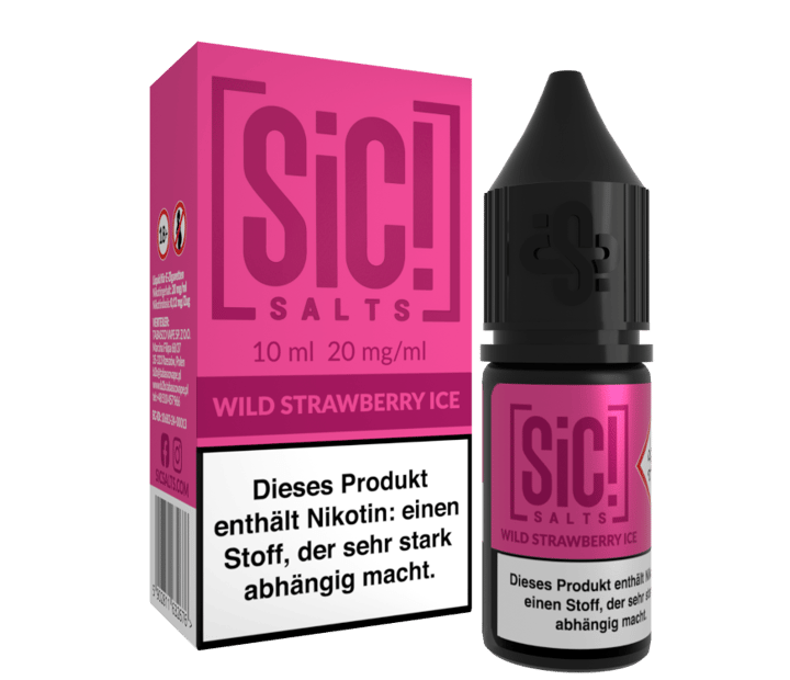 SiC! Salts - Wild Strawberry Ice - Nikotinsalz Liquid 20 mg/ml