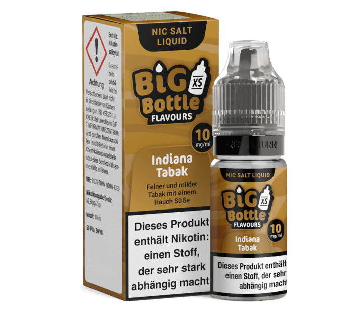 Big Bottle - Indiana Tabak - Nikotinsalz Liquid 10 mg/ml