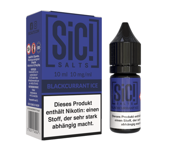 SiC! Salts - Blackcurrant Ice - Nikotinsalz Liquid 10 mg/ml