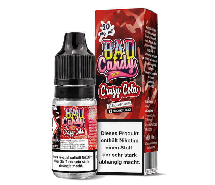Bad Candy Liquids - Crazy Cola - Nikotinsalz Liquid 20 mg/ml