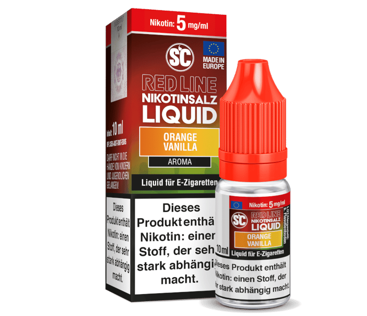 SC - Red Line - Orange Vanilla - Nikotinsalz Liquid 5 mg/ml