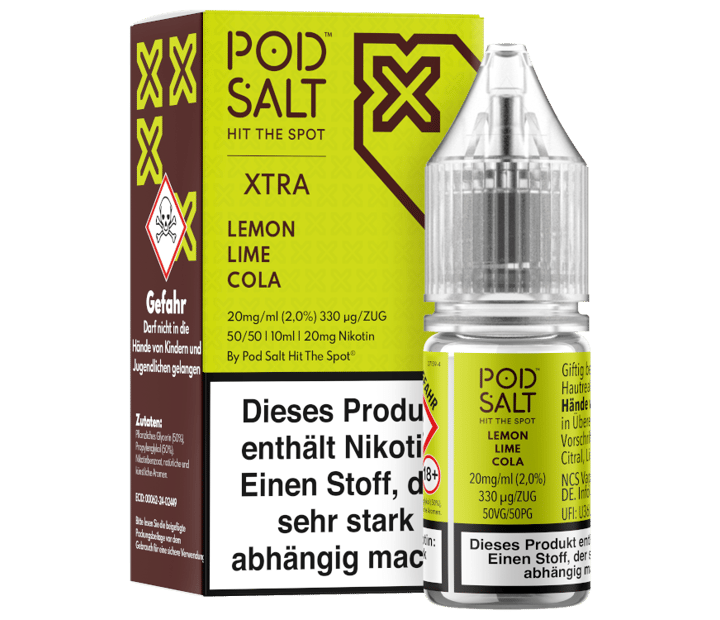 Pod Salt X - Lemon Lime Cola - Nikotinsalz Liquid 20 mg/ml