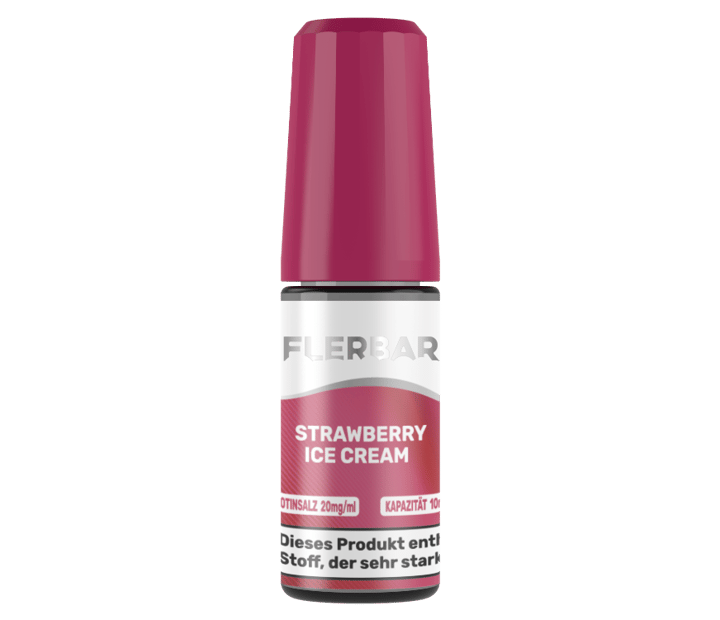 Flerbar Liquid - Strawberry Ice Cream - Nikotinsalz Liquid 20 mg/ml