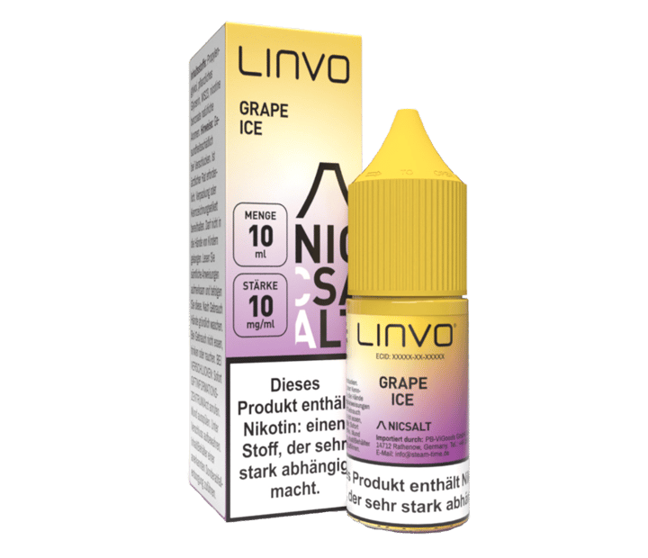 Linvo - Grape Ice - Nikotinsalz Liquid 10 mg/ml