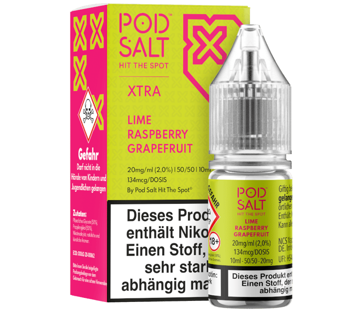 Pod Salt X - Lime Raspberry Grapefruit - Nikotinsalz Liquid 20 mg/ml