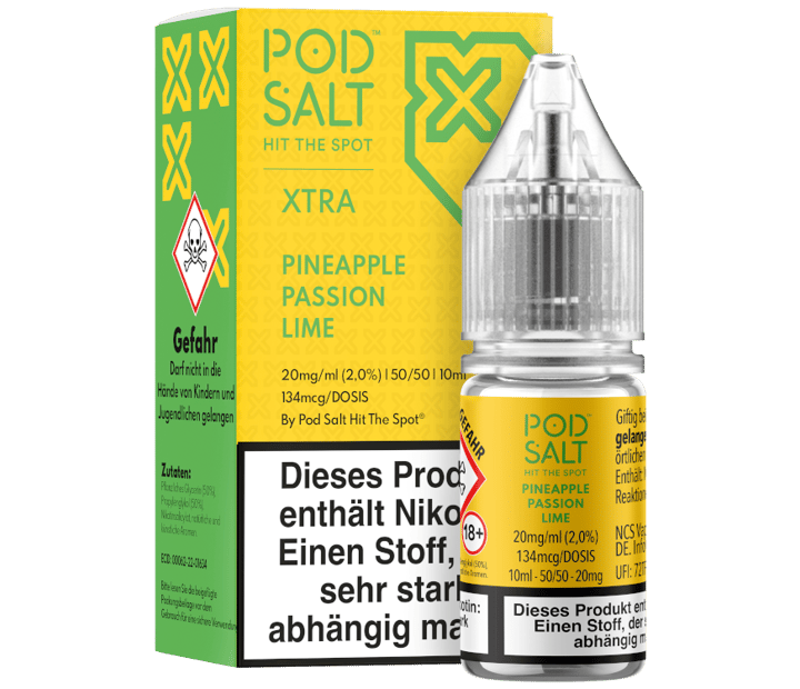 Pod Salt X - Pineapple Passion Lime - Nikotinsalz Liquid 20 mg/ml