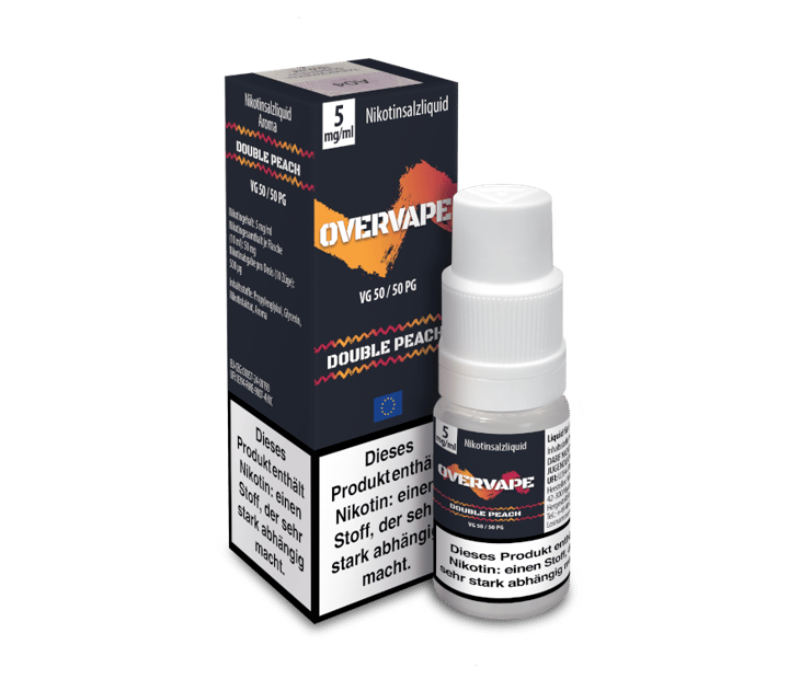 Overvape - Double Peach - Nikotinsalz Liquid 5 mg/ml