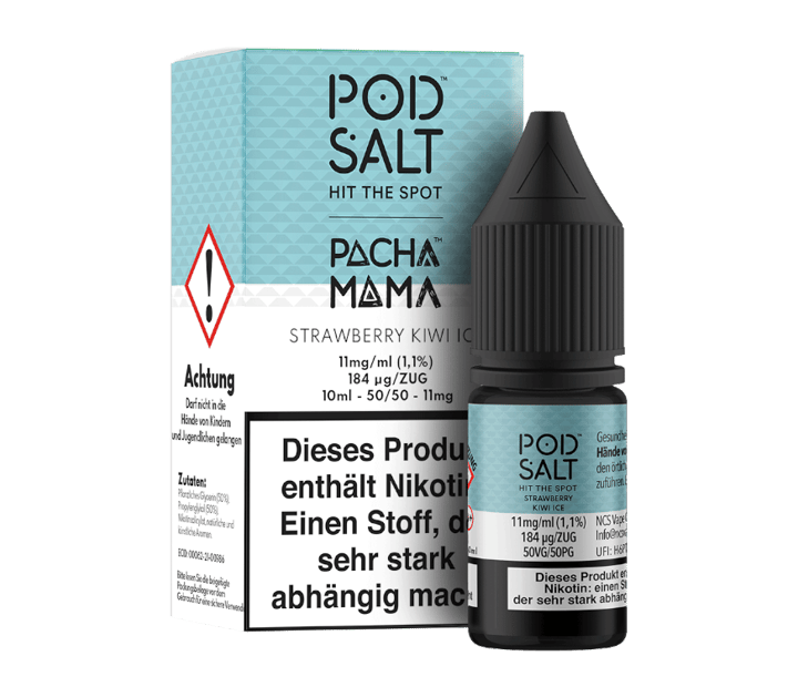 Pod Salt Fusion - Strawberry Kiwi Ice - Nikotinsalz Liquid 11 mg/ml