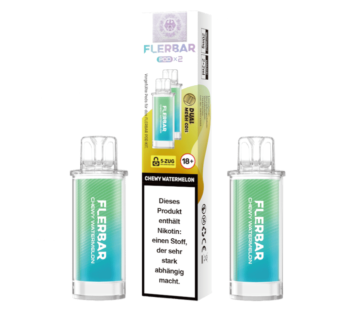 Flerbar - POD Chewy Watermelon 20 mg/ml (2 Stück pro Packung)