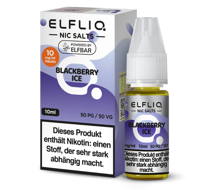 ELFLIQ - Blackberry Ice - Nikotinsalz Liquid 10 mg/ml