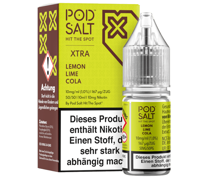 Pod Salt X - Lemon Lime Cola - Nikotinsalz Liquid 10 mg/ml