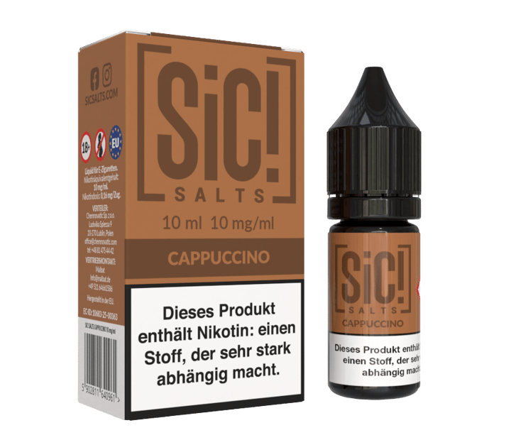 SiC! Salts - Cappuccino - Nikotinsalz Liquid 10 mg/ml
