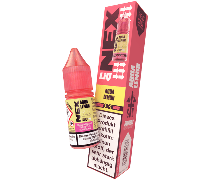 Pod Salt - NexLiq - Aqua Lemon - Nikotinsalz Liquid 20 mg/ml