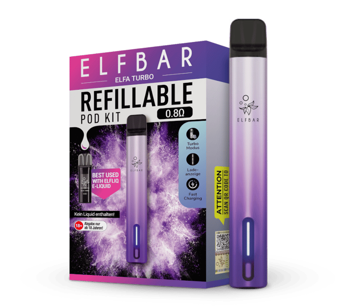 Elfbar - Elfa Turbo E-Zigaretten Set aurora-lila
