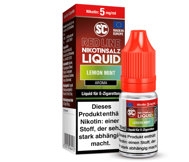 SC - Red Line - Lemon Mint - Nikotinsalz Liquid 5 mg/ml