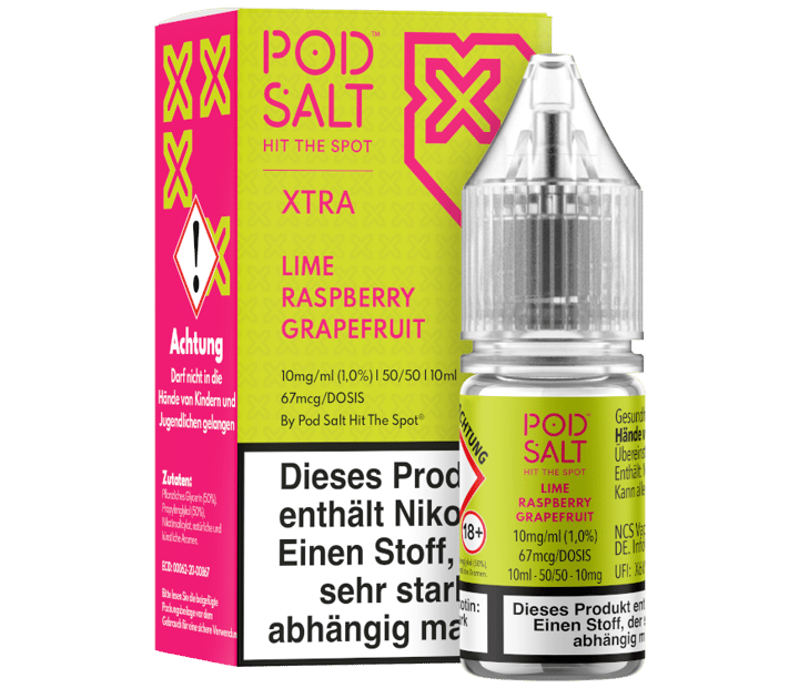Pod Salt X - Lime Raspberry Grapefruit - Nikotinsalz Liquid 10 mg/ml