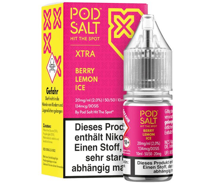 Pod Salt X - Berry Lemon Ice - Nikotinsalz Liquid 20 mg/ml