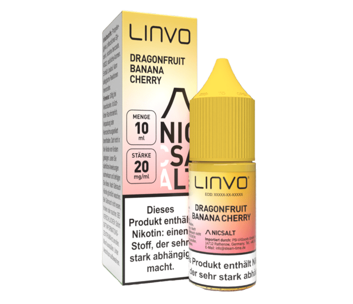 Linvo - Dragonfruit Banana Cherry - Nikotinsalz Liquid 20 mg/ml