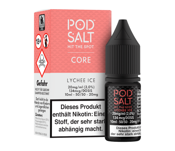 Pod Salt Core - Lychee Ice - Nikotinsalz Liquid 20 mg/ml