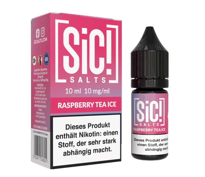 SiC! Salts - Raspberry Tea Ice - Nikotinsalz Liquid 10 mg/ml