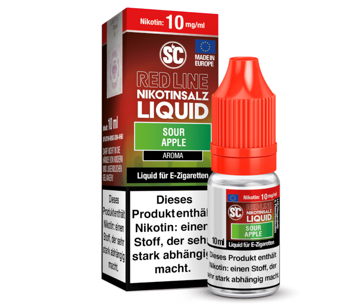 SC - Red Line - Sour Apple - Nikotinsalz Liquid 10 mg/ml