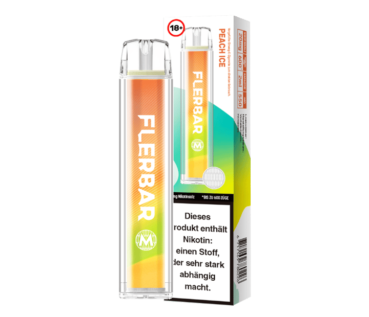 Flerbar - M Einweg E-Zigarette - Peach Ice 20 mg/ml