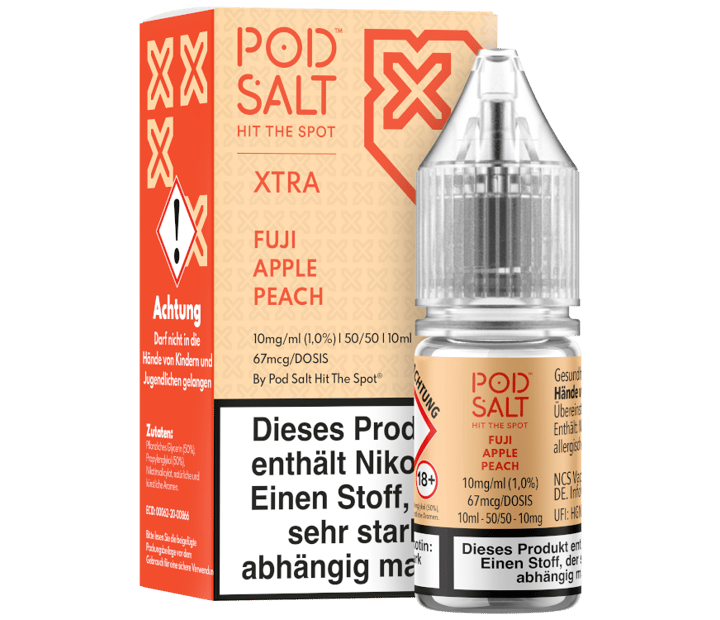 Pod Salt X - Fuji Apple Peach - Nikotinsalz Liquid 10 mg/ml