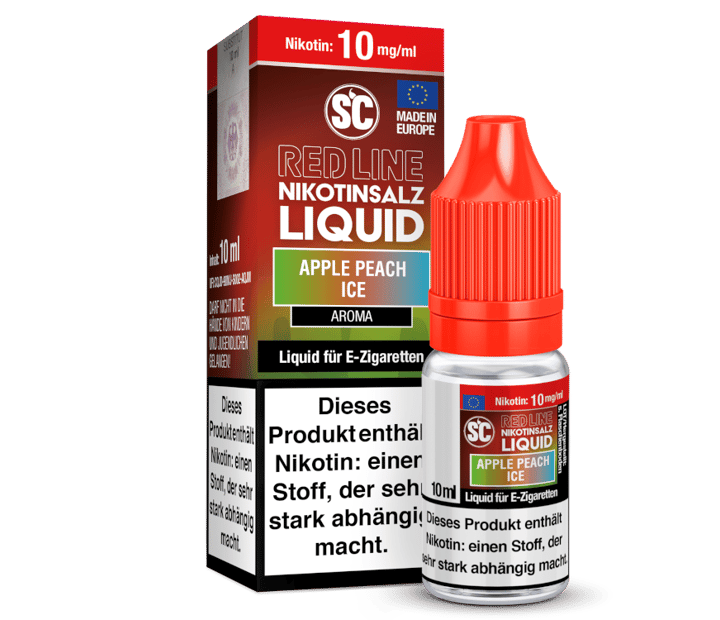 SC - Red Line - Apple Peach Ice - Nikotinsalz Liquid 10 mg/ml