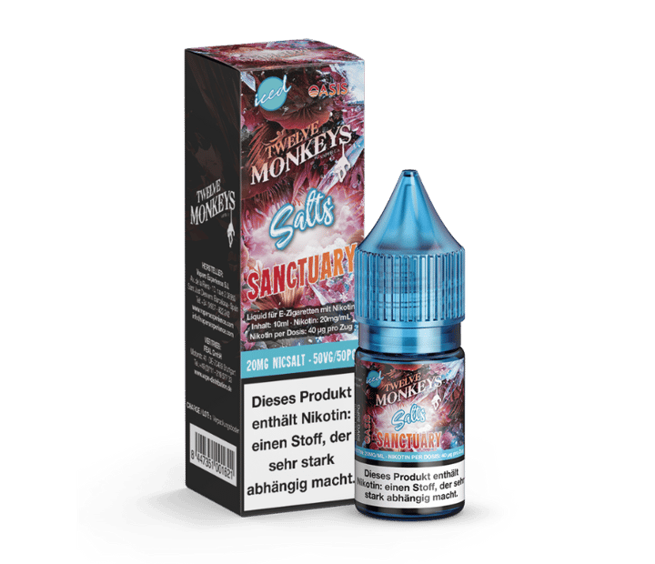 Twelve Monkeys - Iced - Sanctuary - Nikotinsalz Liquid 20 mg/ml