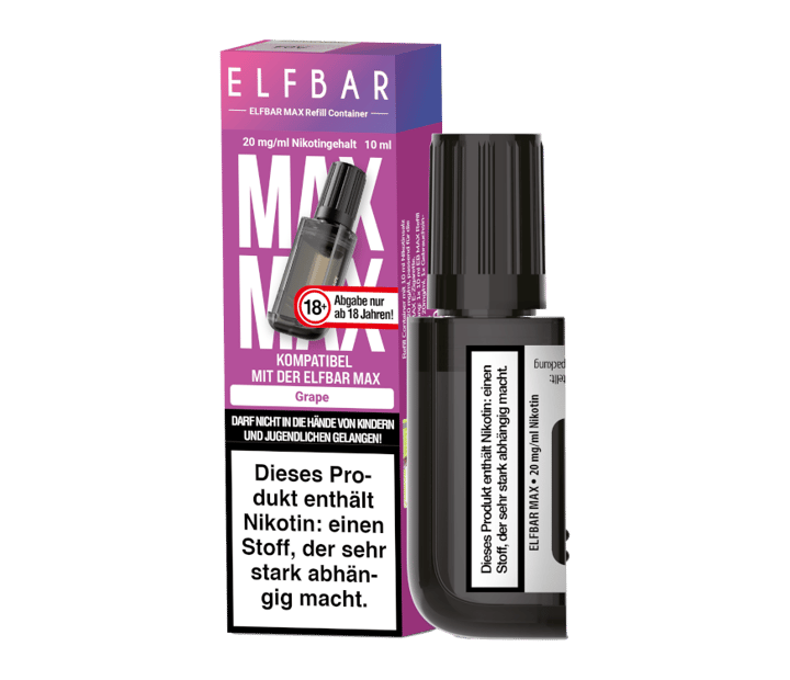 Elfbar - Max Refill Container - Grape 20 mg/ml