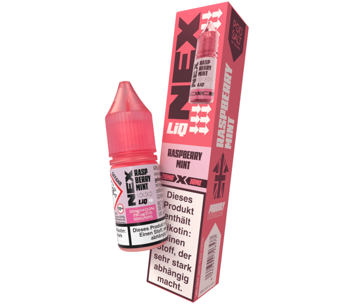 Pod Salt - NexLiq - Raspberry Mint - Nikotinsalz Liquid 20 mg/ml
