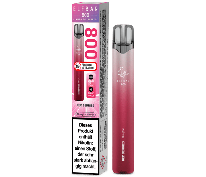 Elfbar 800 Einweg E-Zigarette - Red Berries 20 mg/ml