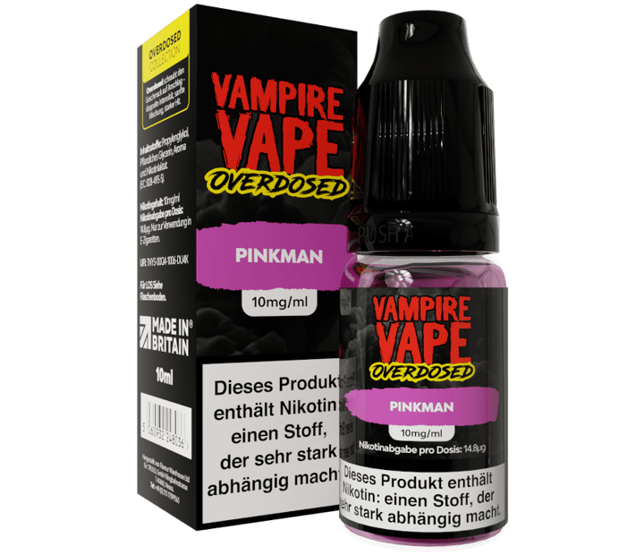 Vampire Vape - Overdosed - Pinkman - Nikotinsalz Liquid 10 mg/ml
