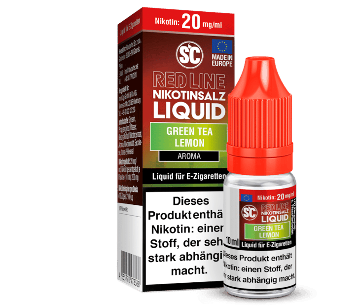 SC - Red Line - Green Tea Lemon - Nikotinsalz Liquid 20 mg/ml