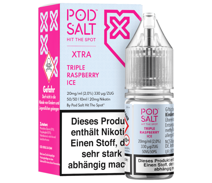 Pod Salt X - Triple Raspberry Ice - Nikotinsalz Liquid 20 mg/ml