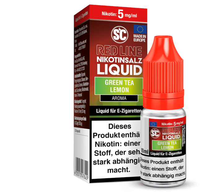 SC - Red Line - Green Tea Lemon - Nikotinsalz Liquid 5 mg/ml