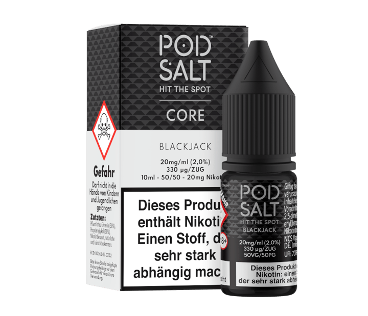 Pod Salt Core - Blackjack - Nikotinsalz Liquid 20 mg/ml