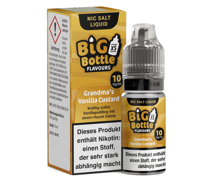 Big Bottle - Grandma's Vanilla Custard - Nikotinsalz Liquid 10 mg/ml