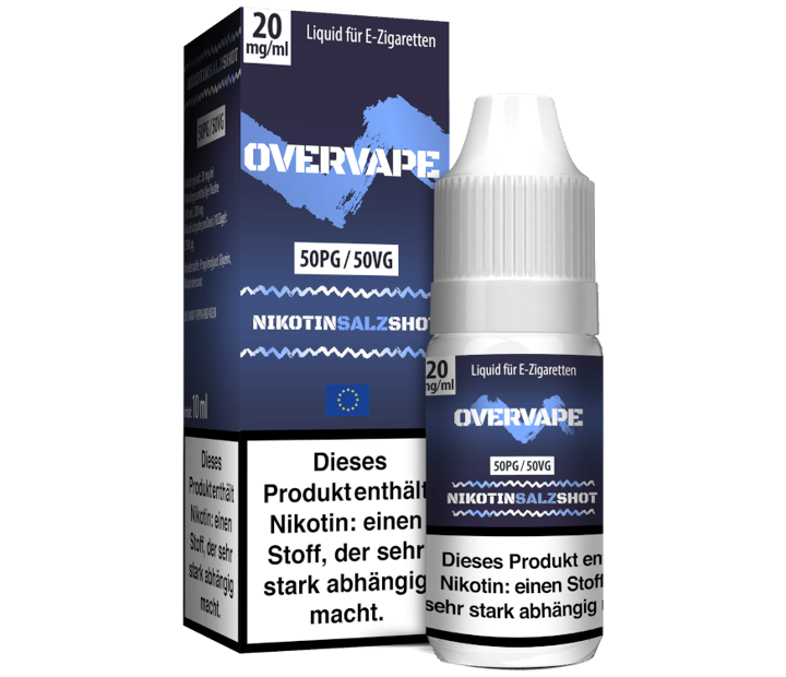 Overvape - Nikotinsalz Shot 50PG/50VG 20 mg/ml