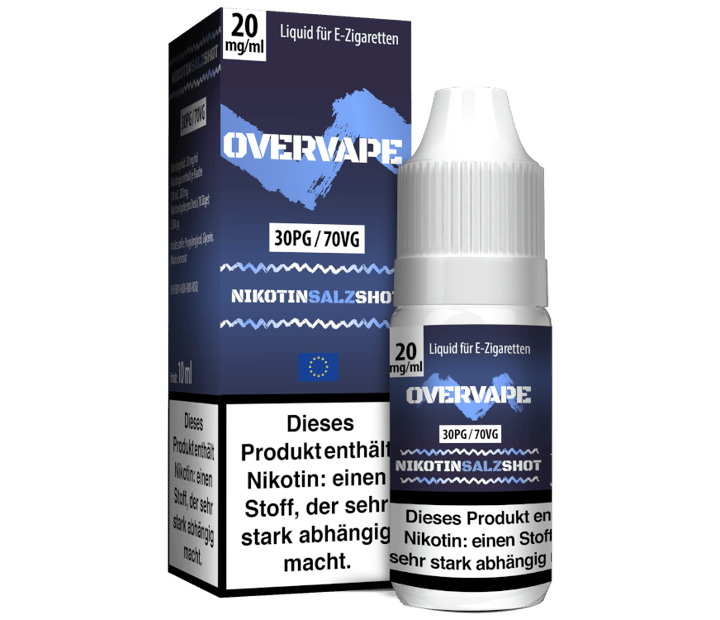 Overvape - Nikotinsalz Shot 30PG/70VG 20 mg/ml