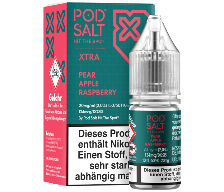 Pod Salt X - Pear Apple Raspberry - Nikotinsalz Liquid 20 mg/ml