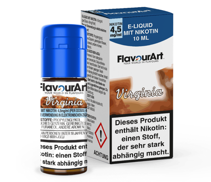 FlavourArt - Virginia E-Zigaretten Liquid 4,5 mg/ml