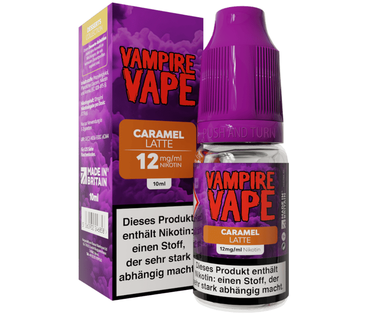 Vampire Vape - Dessert Collection - Caramel Latte E-Zigaretten Liquid 12 mg/ml