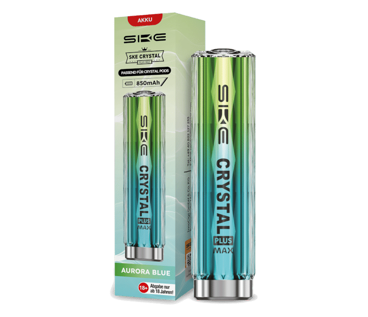 SKE - Crystal Plus MAX Akku 850 mAh aurora-blau