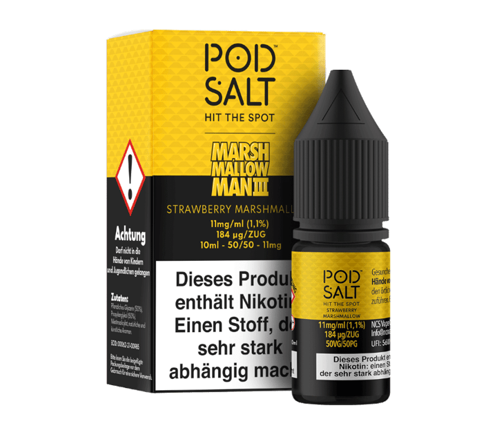 Pod Salt Fusion - Marshmallow Man 3 - Nikotinsalz Liquid 11 mg/ml