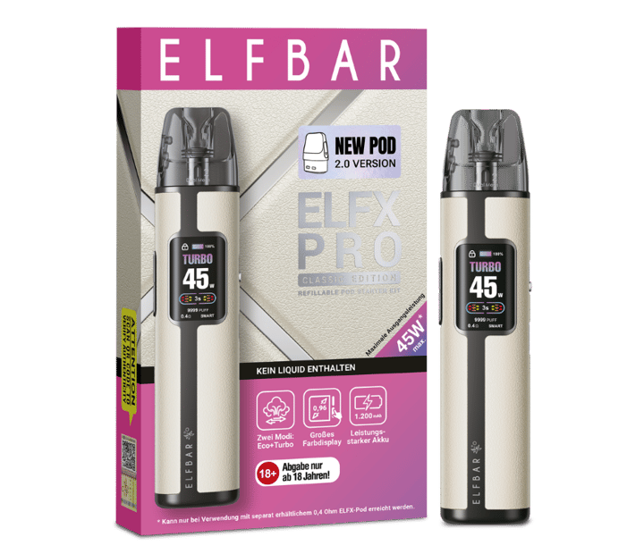 Elfbar - Elfx Pro Classic Edition E-Zigaretten Set White