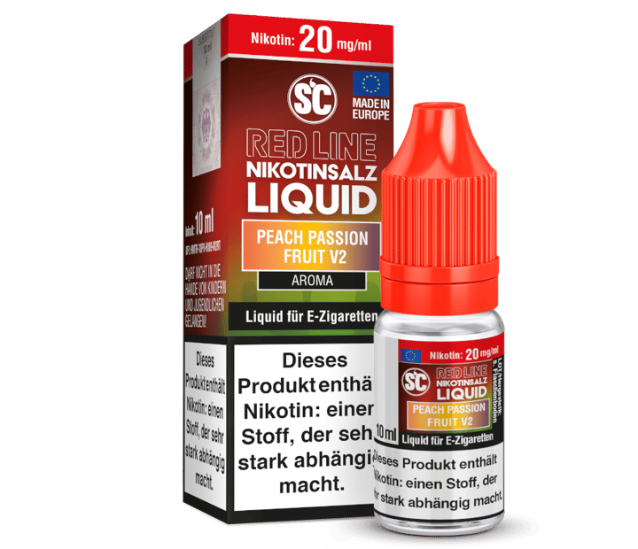 SC - Red Line - Peach Passion Fruit V2 - Nikotinsalz Liquid 20 mg/ml